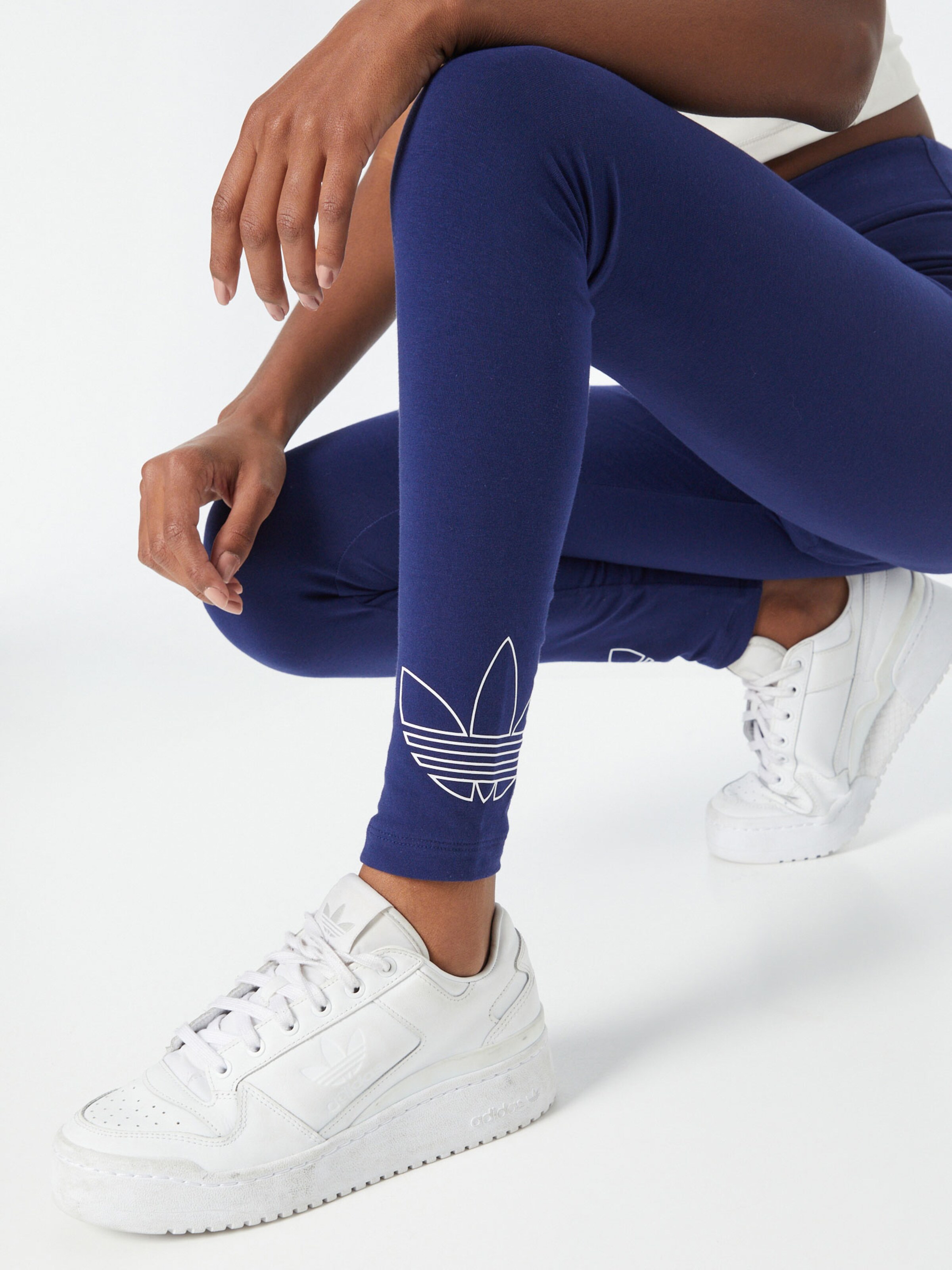 Frauen Große Größen ADIDAS ORIGINALS Leggings in Navy - YX78201 Frauen Große Größen ADIDAS ORIGINALS Leggings in Navy - YX78201