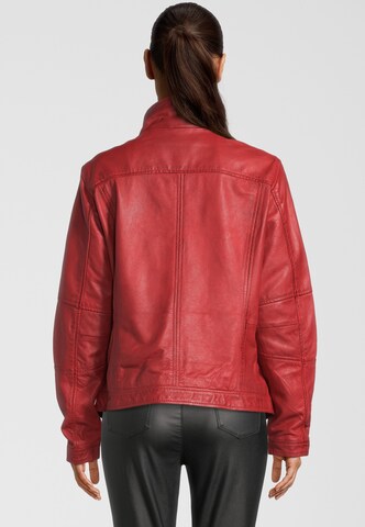 H.I.S Lederjacke in Rot