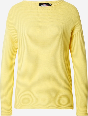 Pullover di Zwillingsherz in giallo: frontale