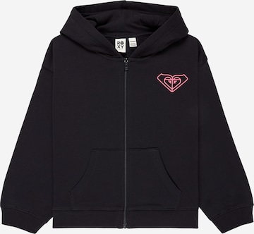 ROXY Sweatjacke 'Midnight Hike' in Schwarz: Vorderseite