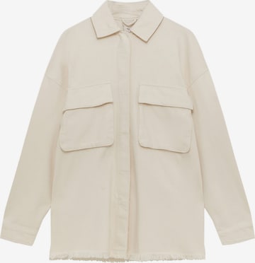 Pull&Bear Tussenjas in Beige: voorkant