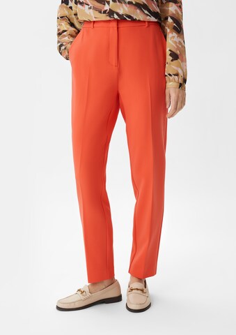 Regular Pantalon COMMA en orange : devant