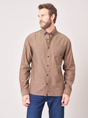 Deeluxe Regular fit Overhemd in Bruin