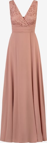 Robe de soirée Kraimod en beige : devant