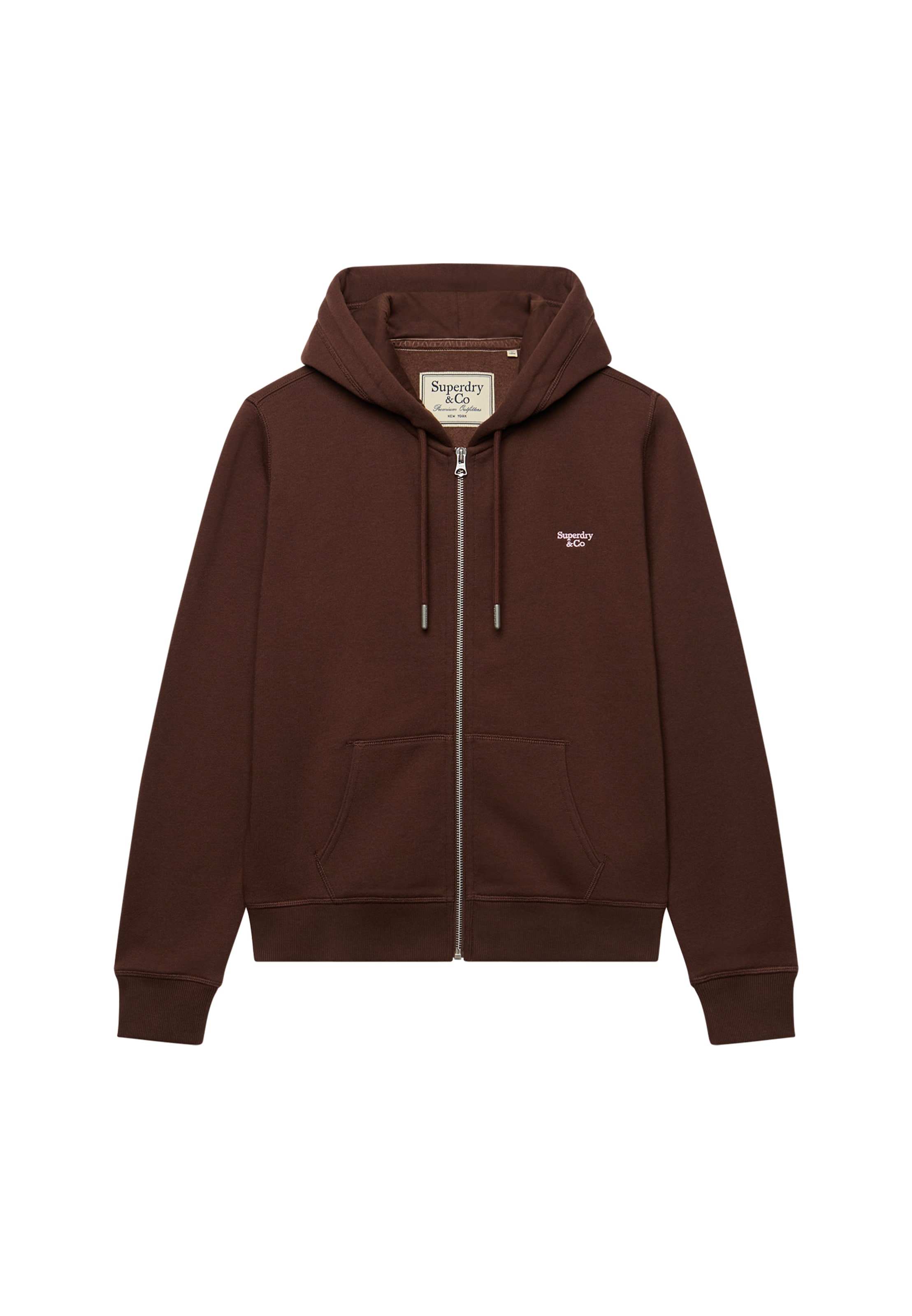 Superdry & CoGornji dio trenirke - smeđa boja: prednji dio