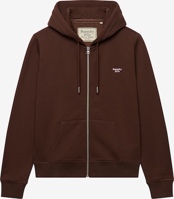 Superdry & CoGornji dio trenirke - smeđa boja: prednji dio