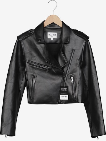 NA-KD Jacke XXS in Schwarz: Vorderseite