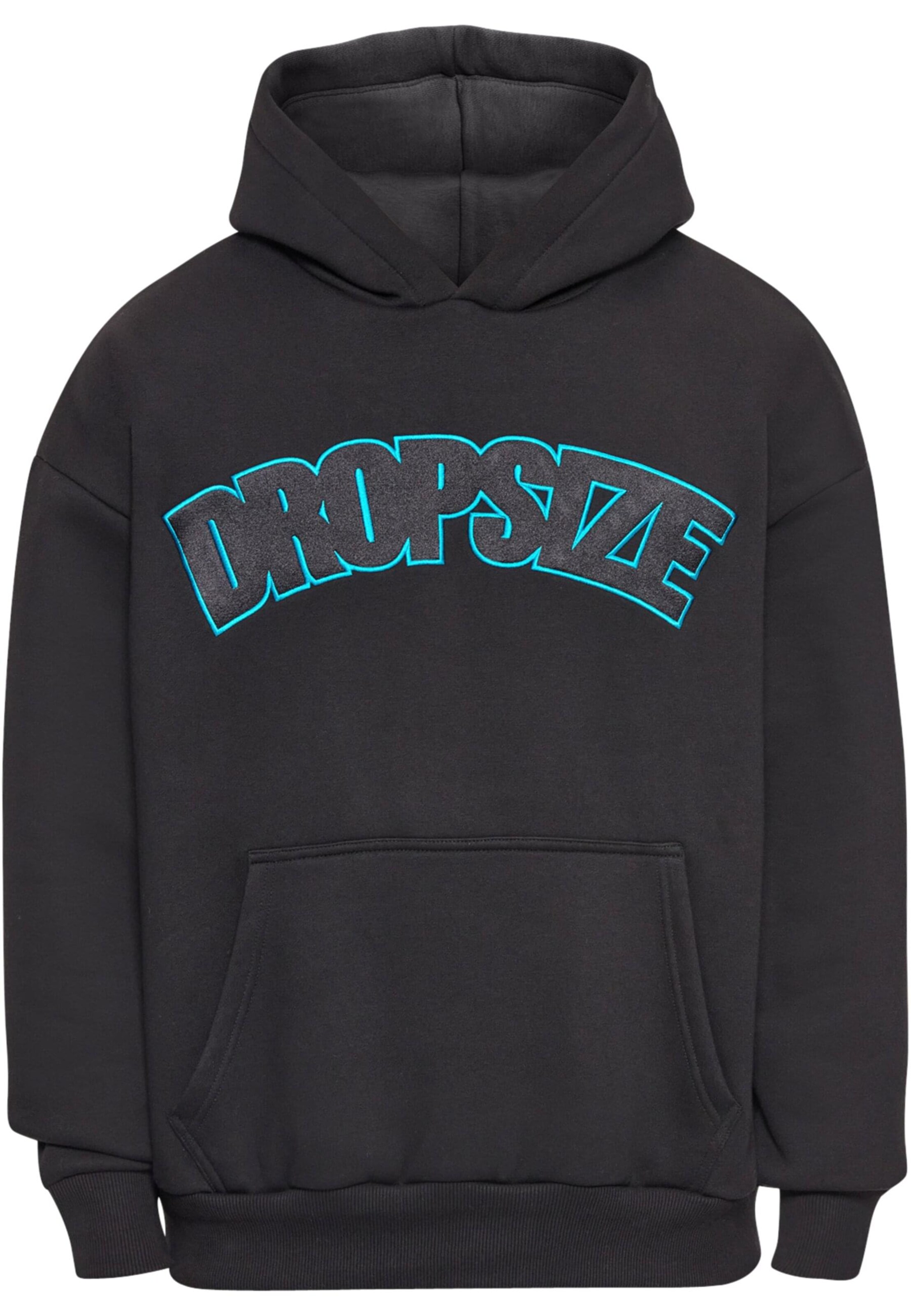 Dropsize Sweatshirt 'Dropsize' in Zwart: voorkant
