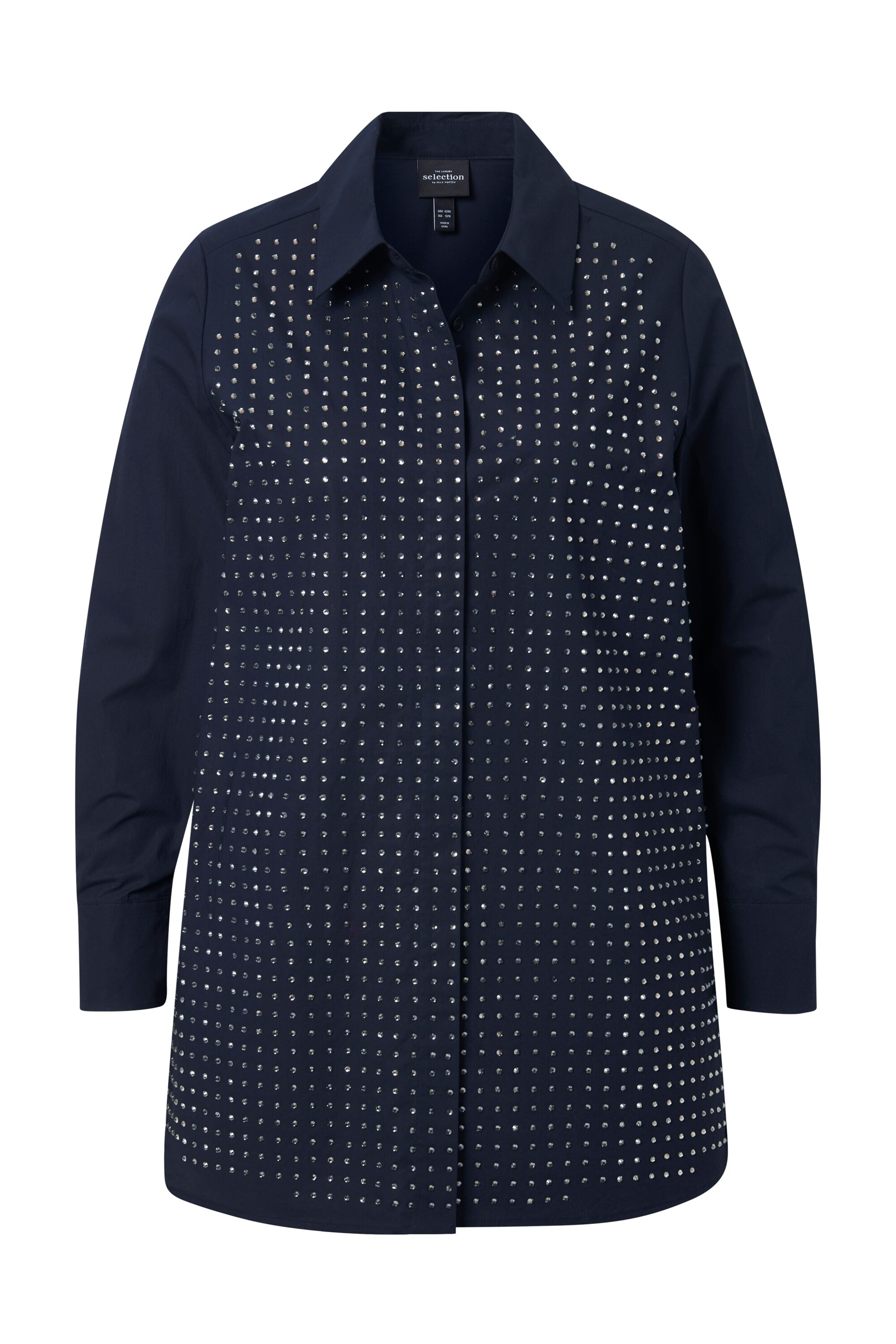 Ulla Popken Blouse in Blauw: voorkant