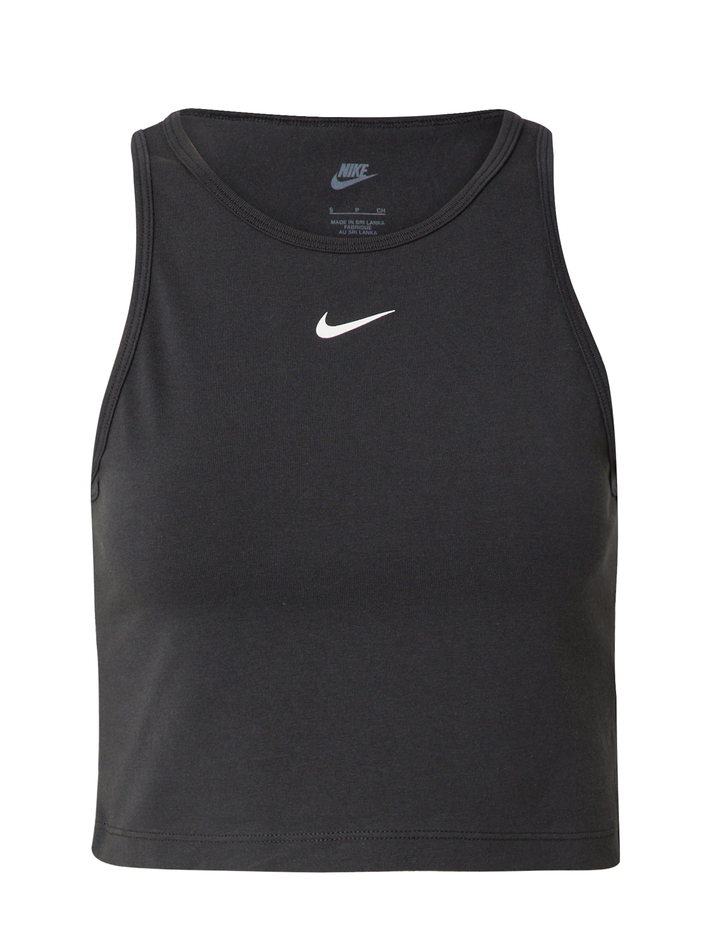 Nike Sportswear Top w kolorze czarny: przód