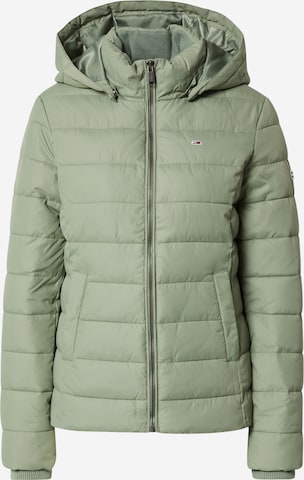 Tommy Jeans Winter Jacket in Green: front