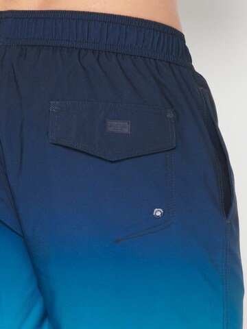 KOROSHI Badeshorts in Blau