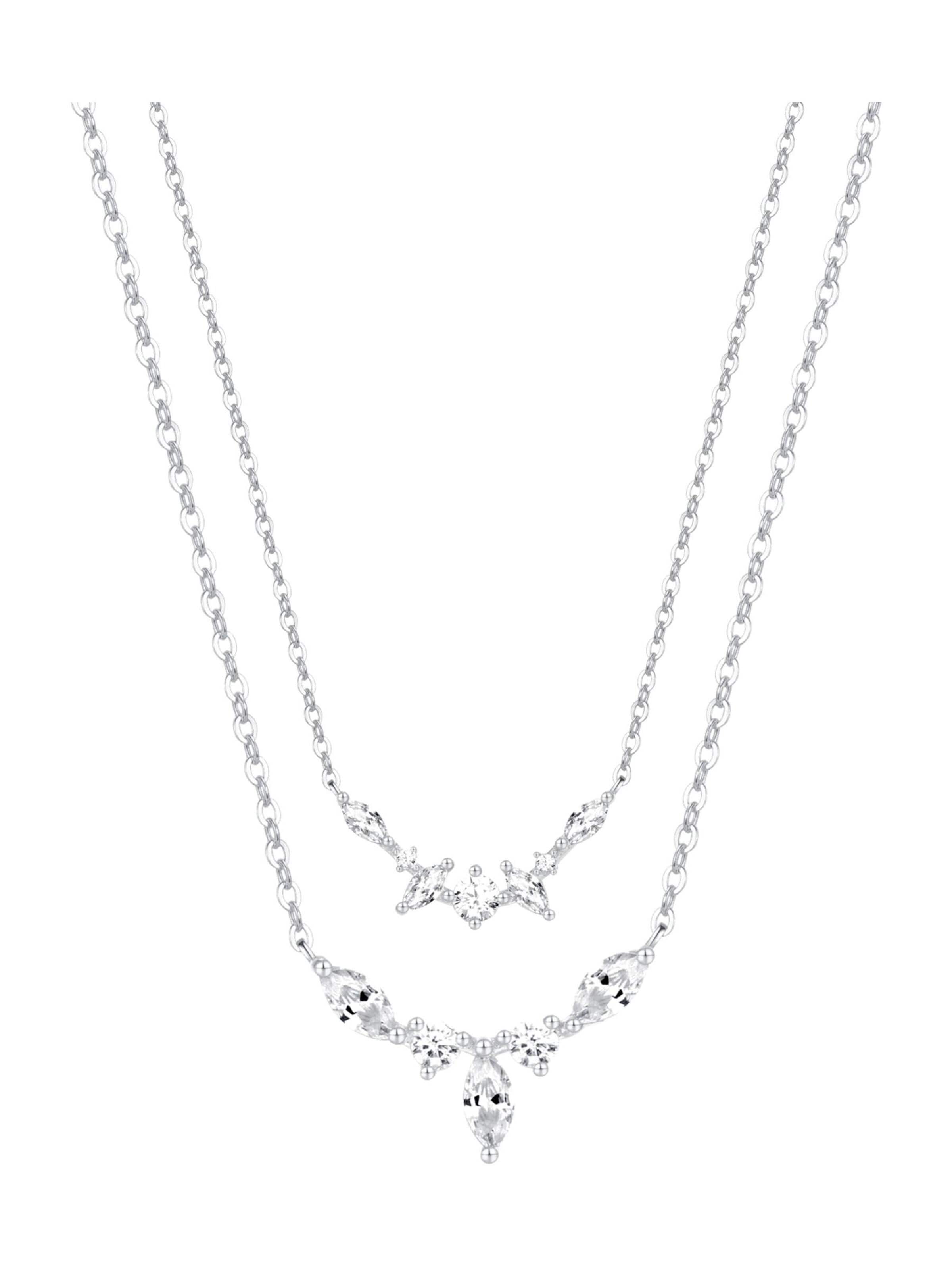 Hey Happiness Sieraden set 'Gemstone Crown & Fireworks Necklace' in Zilver
