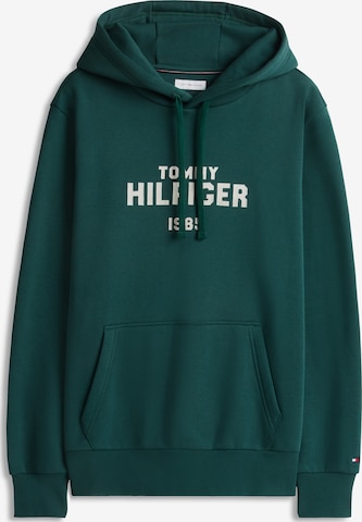 žalia TOMMY HILFIGER Megztinis be užsegimo: priekis