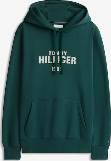 TOMMY HILFIGER Sweatshirt in XS in smaragd / weiß, Produktansicht