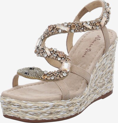 Alma En Pena Sandale in beige / gold / taupe, Produktansicht