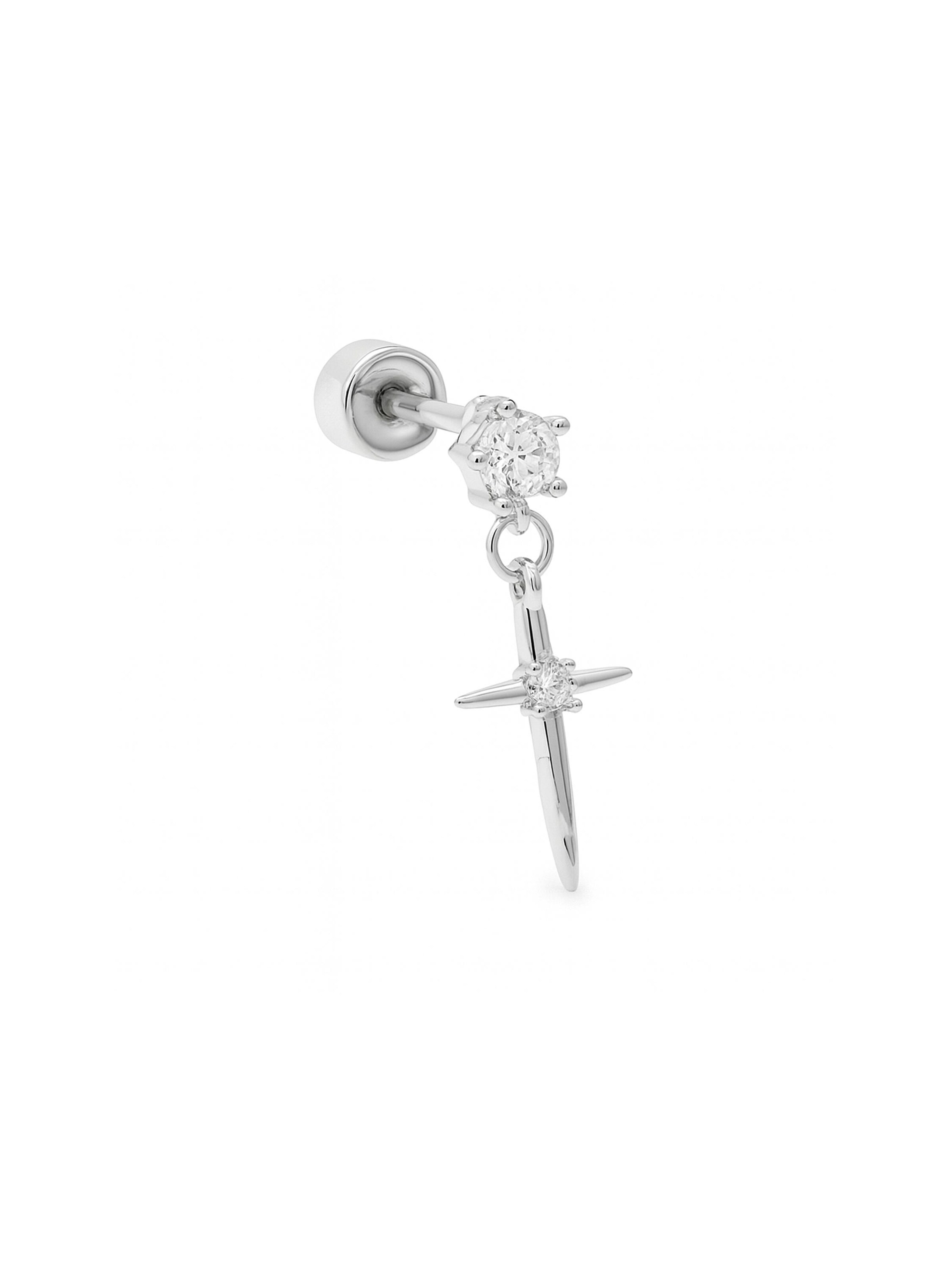 Bijou piercing 'Patraz' Luxenter en argent