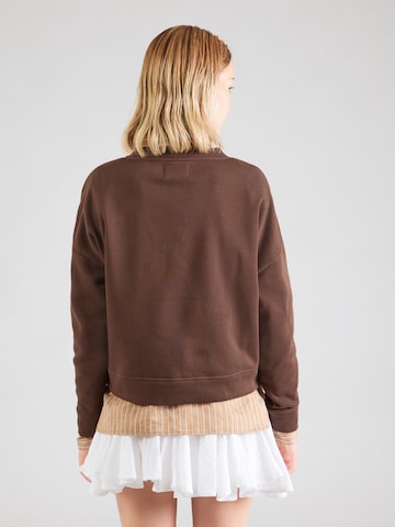PIECES Sweatshirt 'PCCHILLI' in Brown