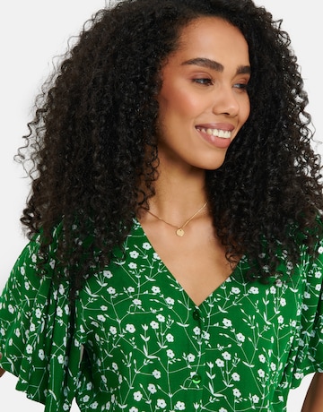 Threadbare Shirt Dress 'Fruit' in Green