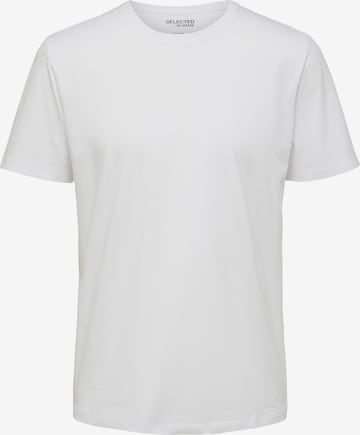 T-Shirt 'Aspen' SELECTED HOMME en blanc : devant