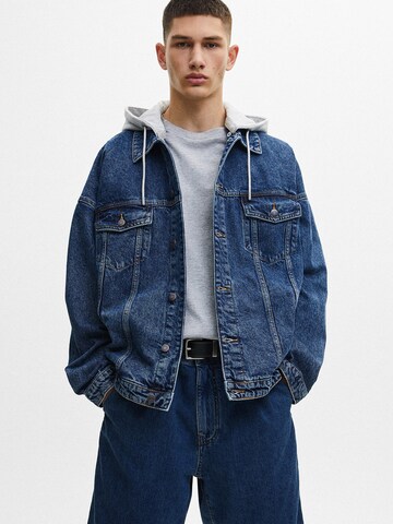 Pull&Bear Tussenjas in Blauw: voorkant