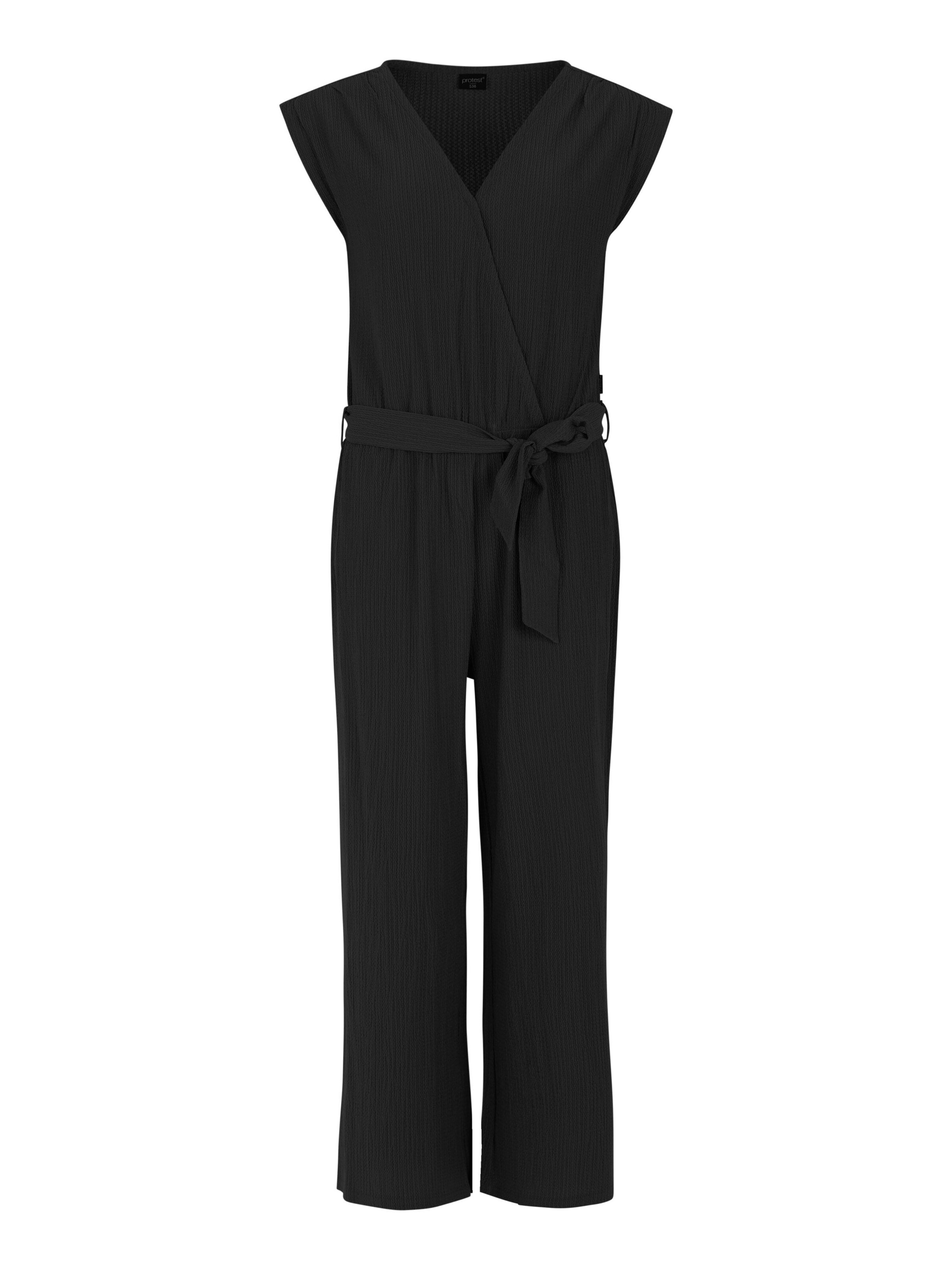 PROTEST Jumpsuit 'PRTCaron' in Zwart: voorkant