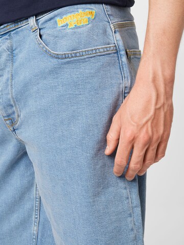 HOMEBOY Loosefit Jeans 'x-tra BAGGY Denim SHORTS' i blå