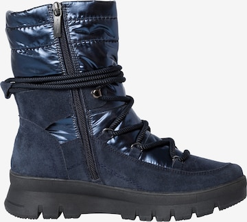 TAMARIS Lace-Up Ankle Boots in Blue