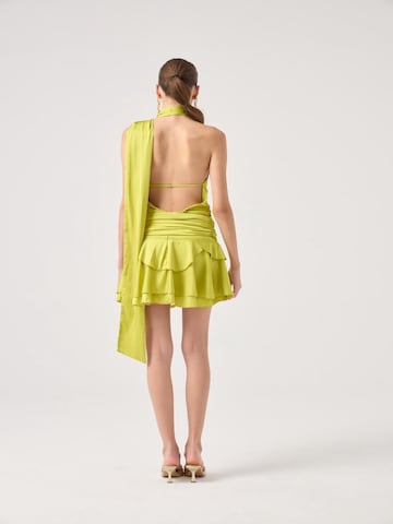 Robe de cocktail HOLLY LOLLY en vert