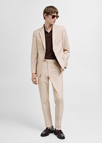 MANGO MAN Regular fit Suit Jacket 'Milan' in Beige