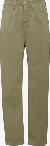 Mavi Loose fit Pleat-Front Pants ' LAURA ' in Green: front