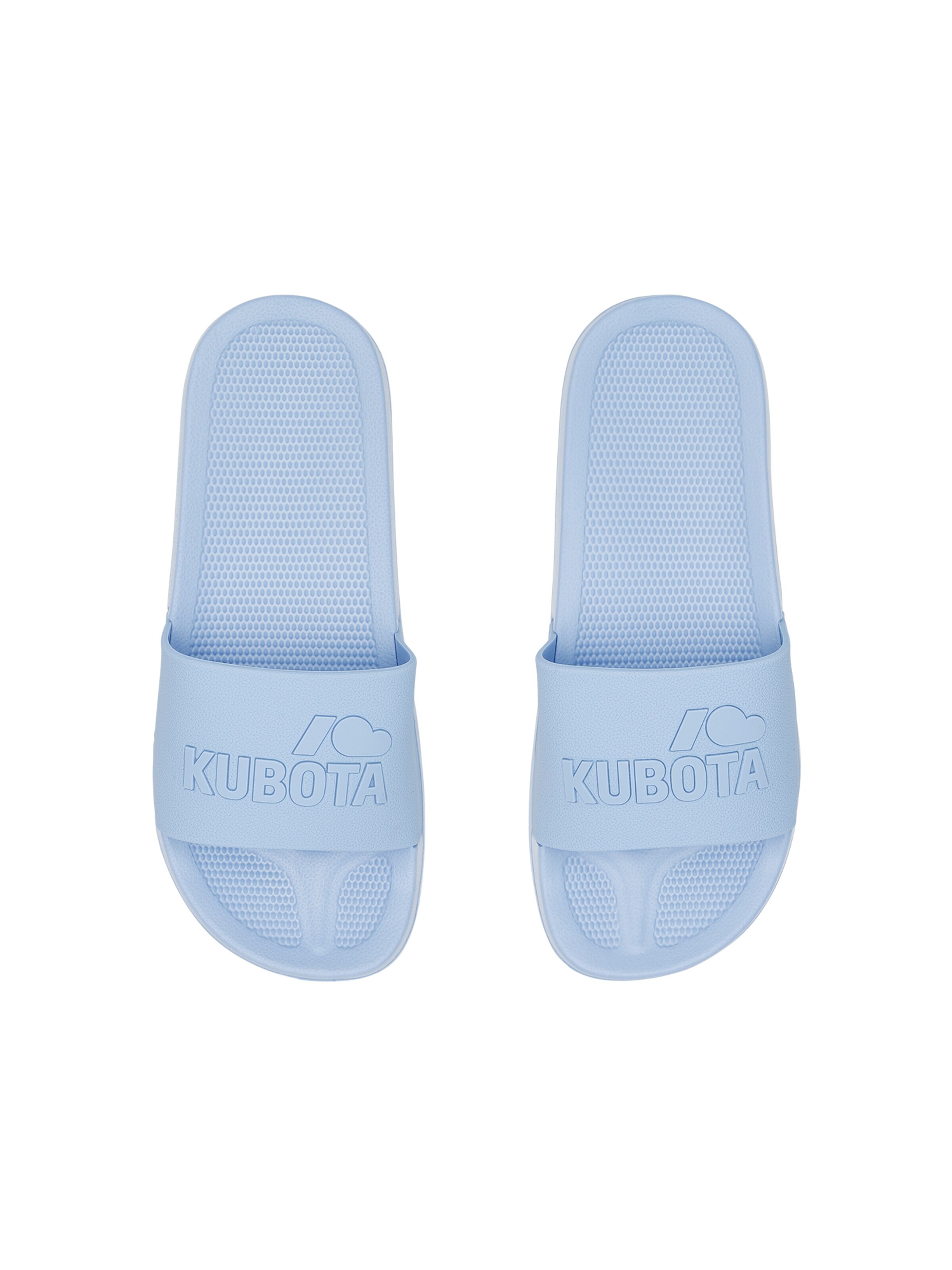 Claquettes / Tongs 'Kubota Women's Slip-On Light Green Basic Plain Pool Slides' Kubota en bleu