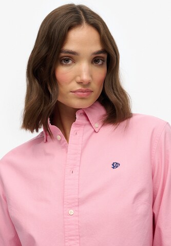 Superdry Blouse 'Oxford' in Roze