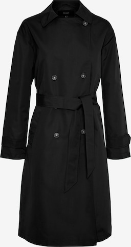 VERO MODA Between-Seasons Coat in Black: front