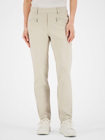 Coupe slim Pantalon 'ZENY' Gardeur en beige : devant