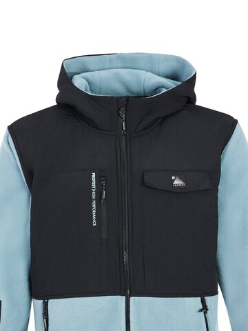 PROTEST Fleece jas 'PRTGRID' in Blauw