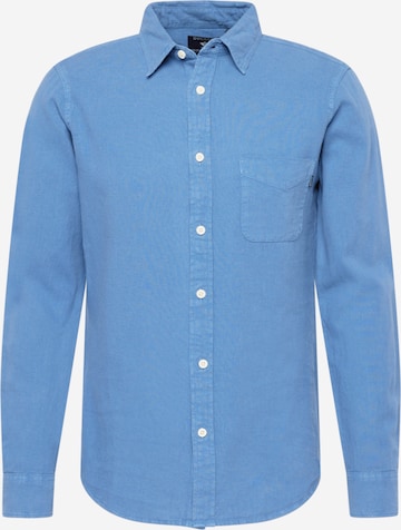 Dockers Button Up Shirt in Blue: front