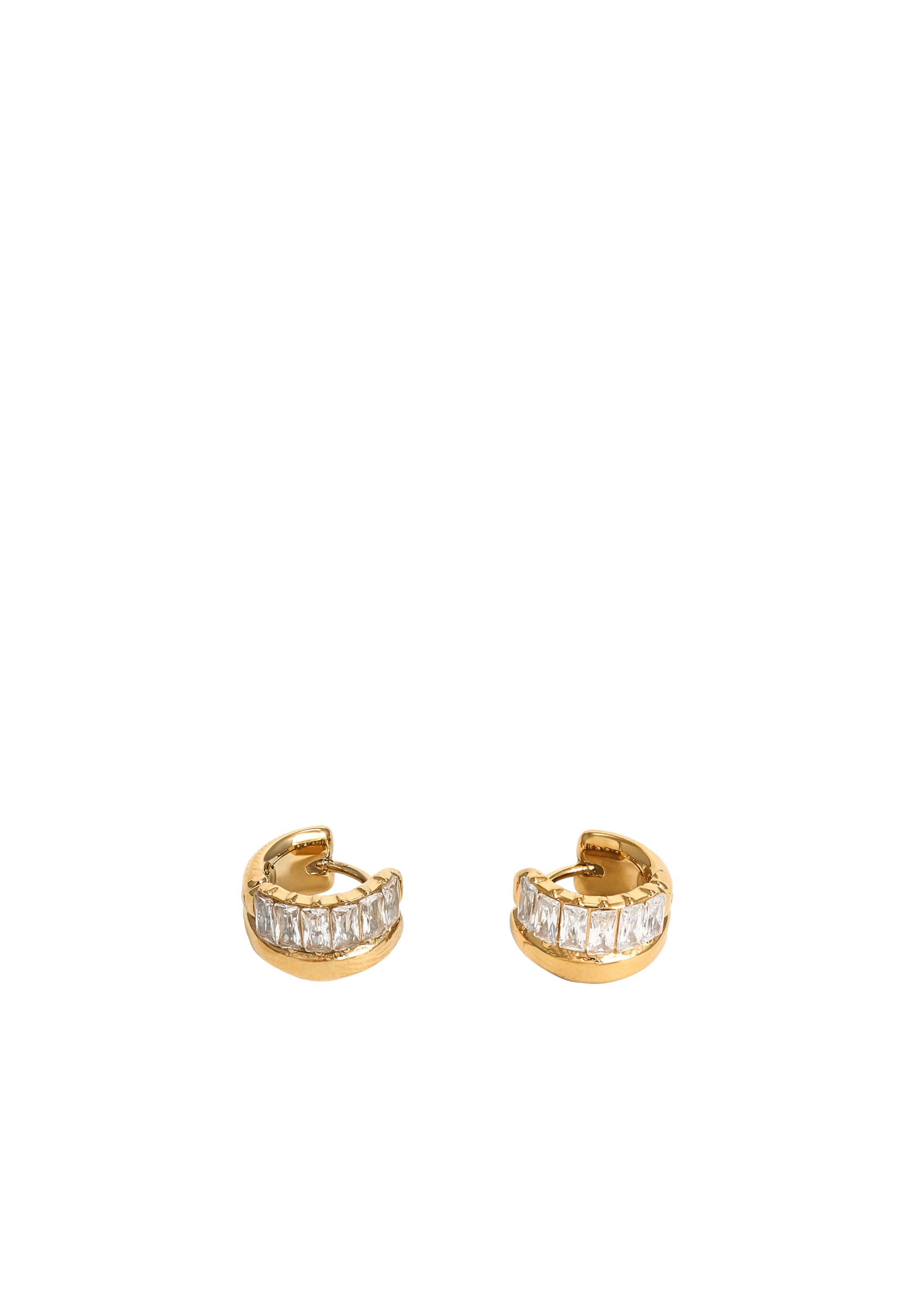 GUESS Ohrringe 'LES BAGUETTES' in Gold: Vorderseite