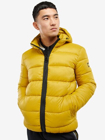 Barbour International Winter jacket in Yellow: front