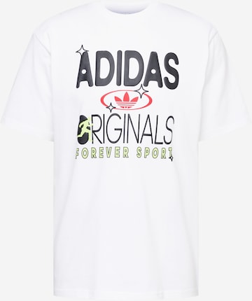 ADIDAS ORIGINALS - Camisa 'Forever Sleeve' em branco: frente