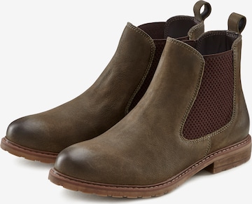LASCANA Chelsea Boots in Green: front