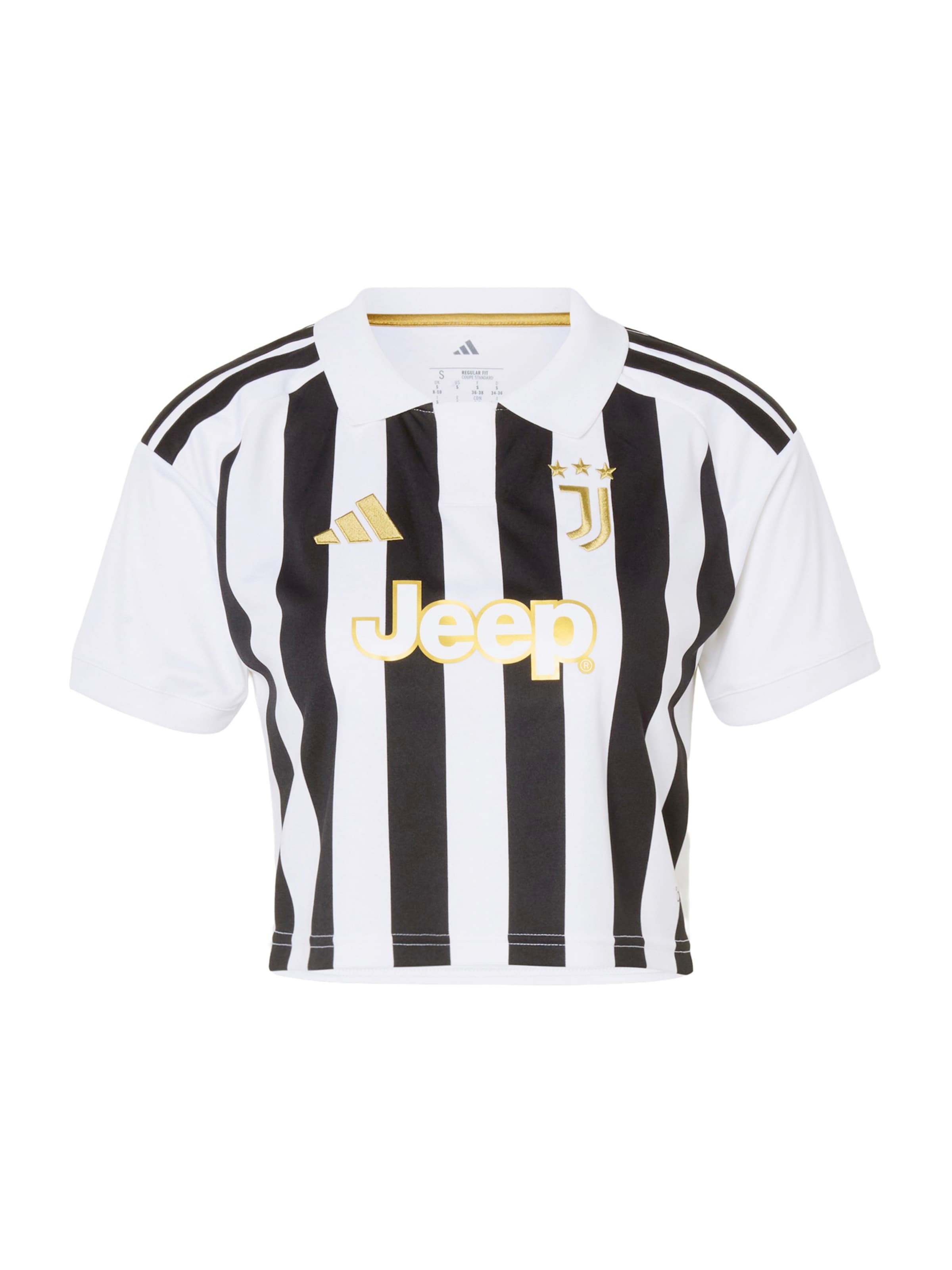 ADIDAS PERFORMANCE Performance shirt 'JUVE' in XS in Gold / Black / White, Item view