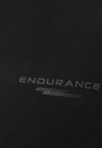 ENDURANCE Athletic Zip-Up Hoodie in Black