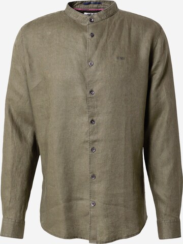 No Excess Button Up Shirt in Green: front