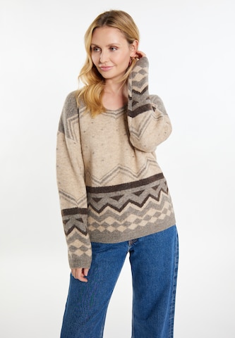 usha FESTIVAL Sweater 'Rakata' in Beige: front