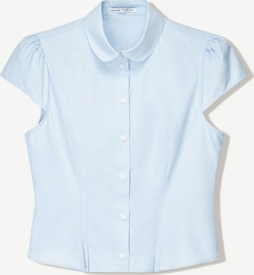 BershkaBluza - plava boja: prednji dio