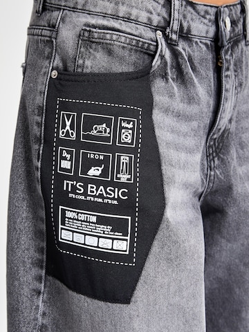 Loosefit Jean 'Straight Mid Rise Jeans' IT'S BASIC en gris