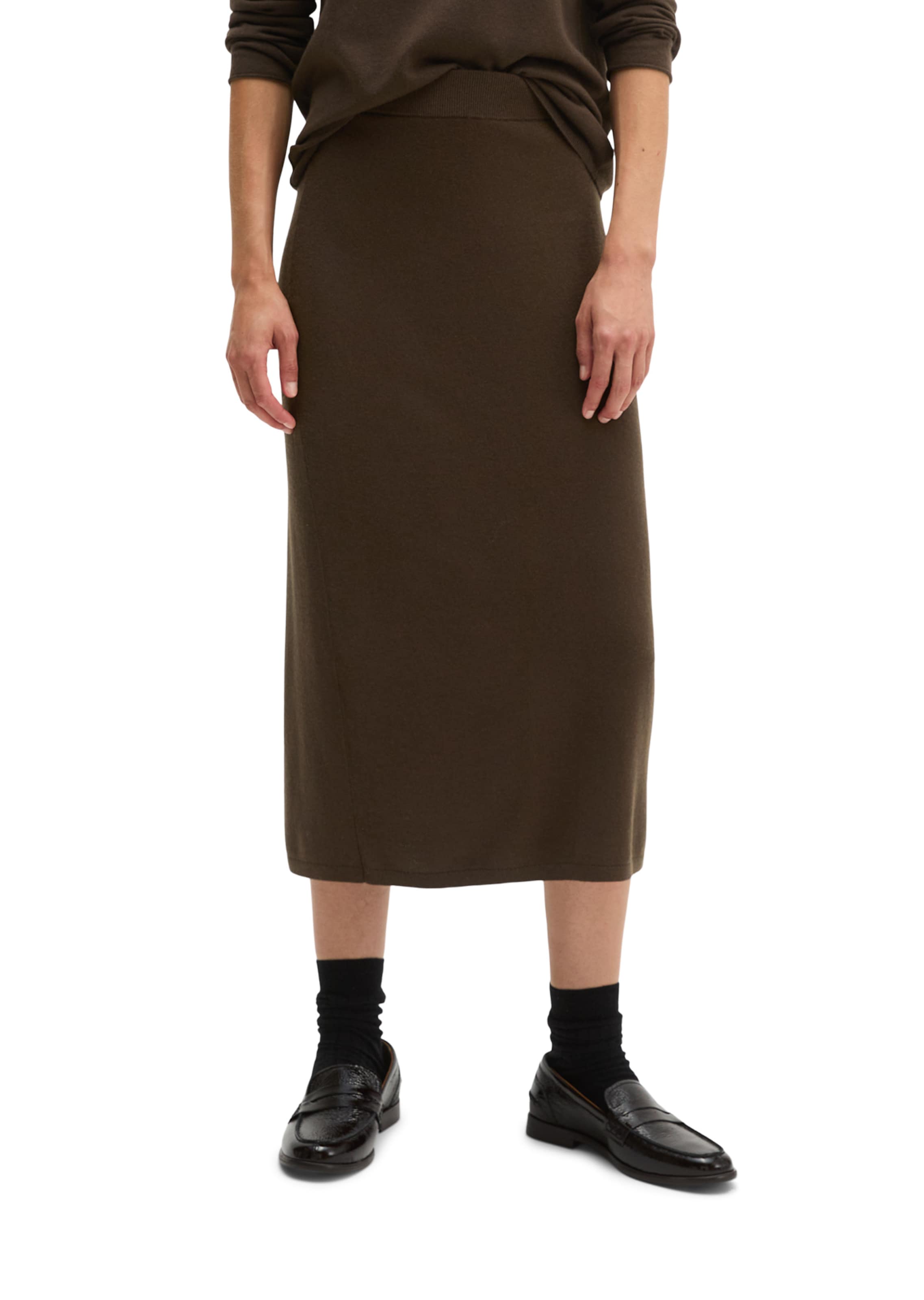 Marc O'Polo Rok in Bruin: voorkant