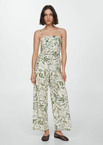 MANGO Jumpsuit 'Botanic' in Beige: Vorderseite