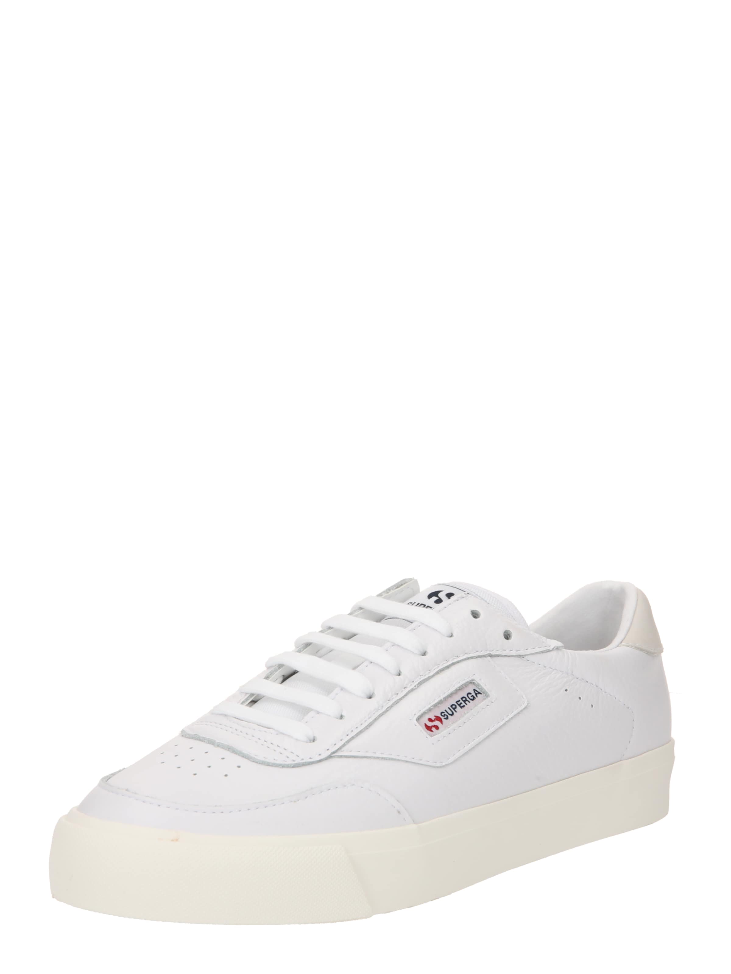 Sneaker bassa 'Court' di SUPERGA in bianco: frontale
